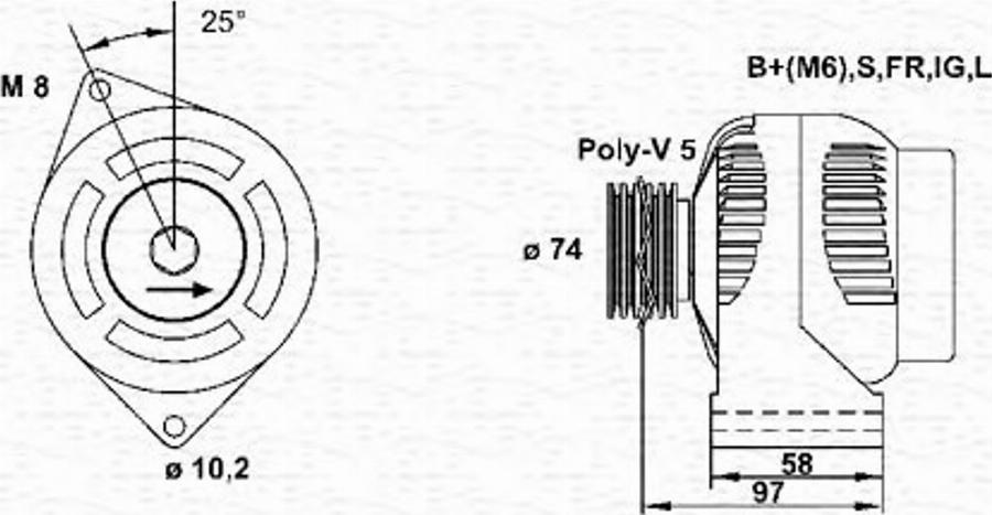 Magneti Marelli 943355175010 - Alternatore autozon.pro