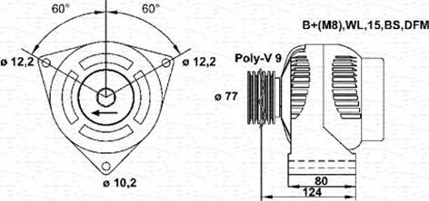 Magneti Marelli 943355233010 - Alternatore autozon.pro