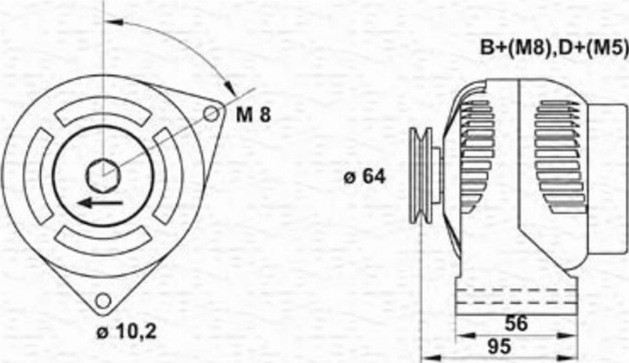 Magneti Marelli 943356943010 - Alternatore autozon.pro