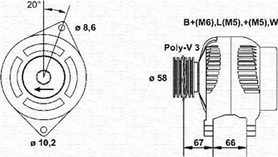 Magneti Marelli 943356959010 - Alternatore autozon.pro