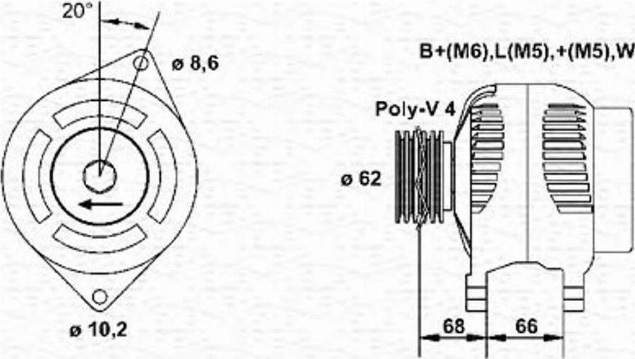 Magneti Marelli 943356956010 - Alternatore autozon.pro