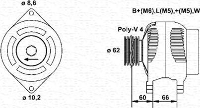 Magneti Marelli 943356958010 - Alternatore autozon.pro