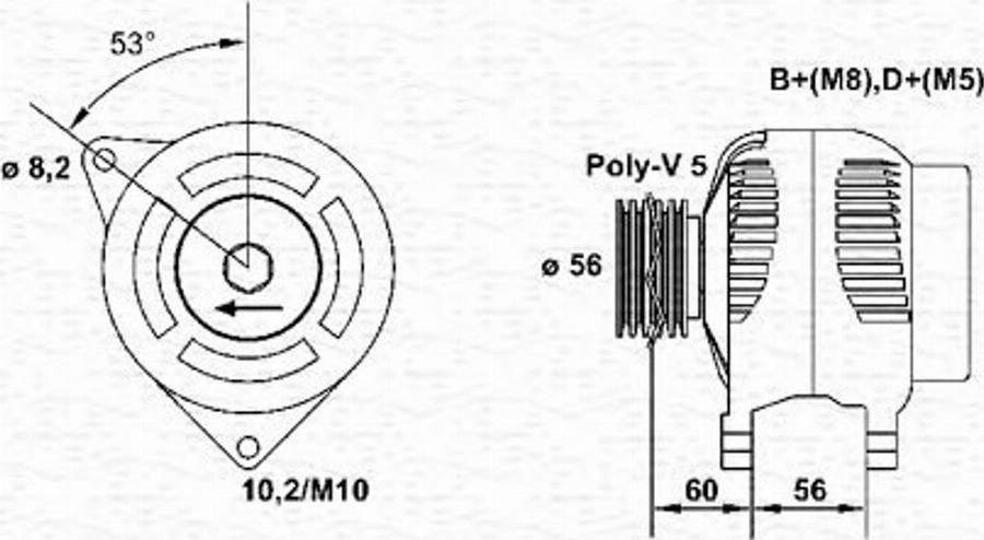 Magneti Marelli 943 35 696 601 0 - Alternatore autozon.pro