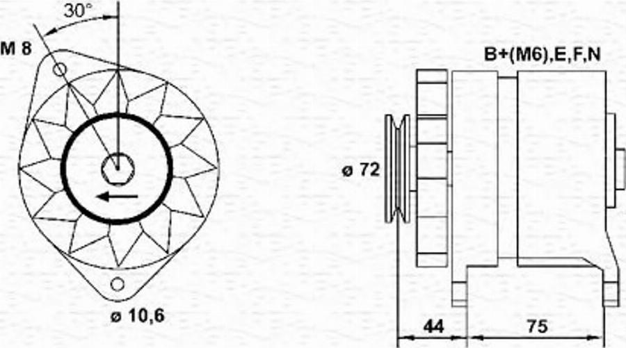 Magneti Marelli 943356934010 - Alternatore autozon.pro