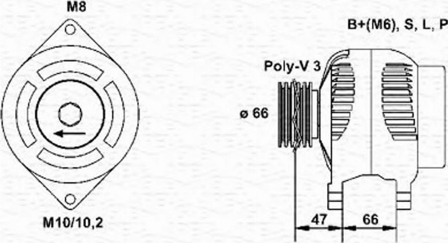 Magneti Marelli 943356935010 - Alternatore autozon.pro