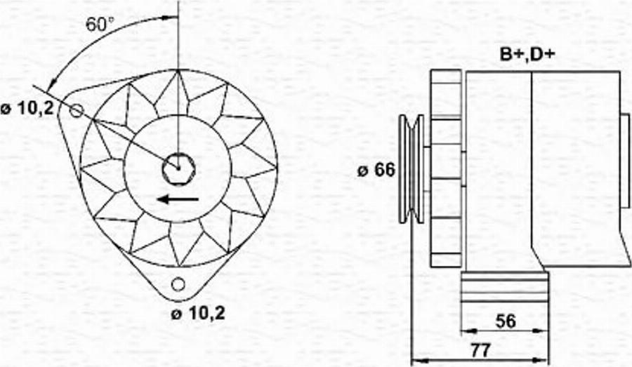 Magneti Marelli 943356465010 - Alternatore autozon.pro