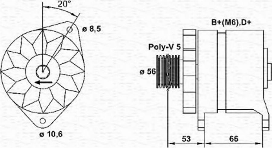 Magneti Marelli 943356406010 - Alternatore autozon.pro