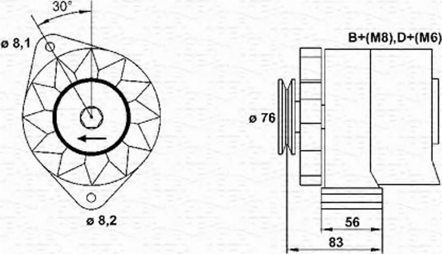 Magneti Marelli 943356546010 - Alternatore autozon.pro