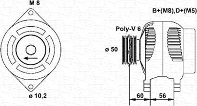 Magneti Marelli 943356554010 - Alternatore autozon.pro