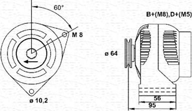 Magneti Marelli 943356566010 - Alternatore autozon.pro