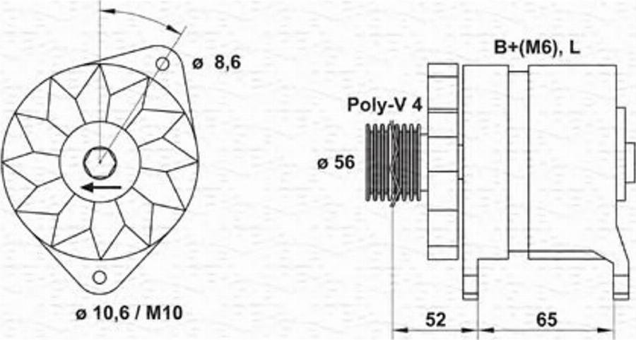 Magneti Marelli 943356560010 - Alternatore autozon.pro