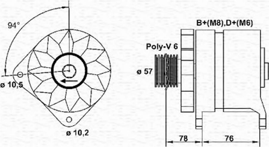 Magneti Marelli 943356520010 - Alternatore autozon.pro