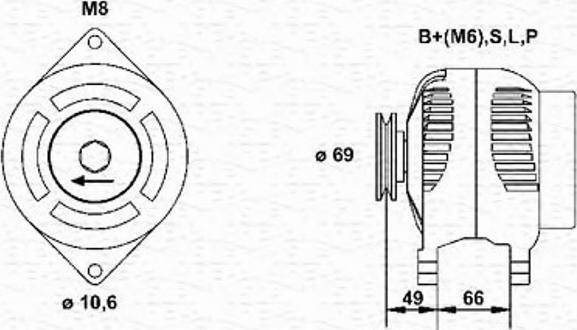 Magneti Marelli 943356579010 - Alternatore autozon.pro