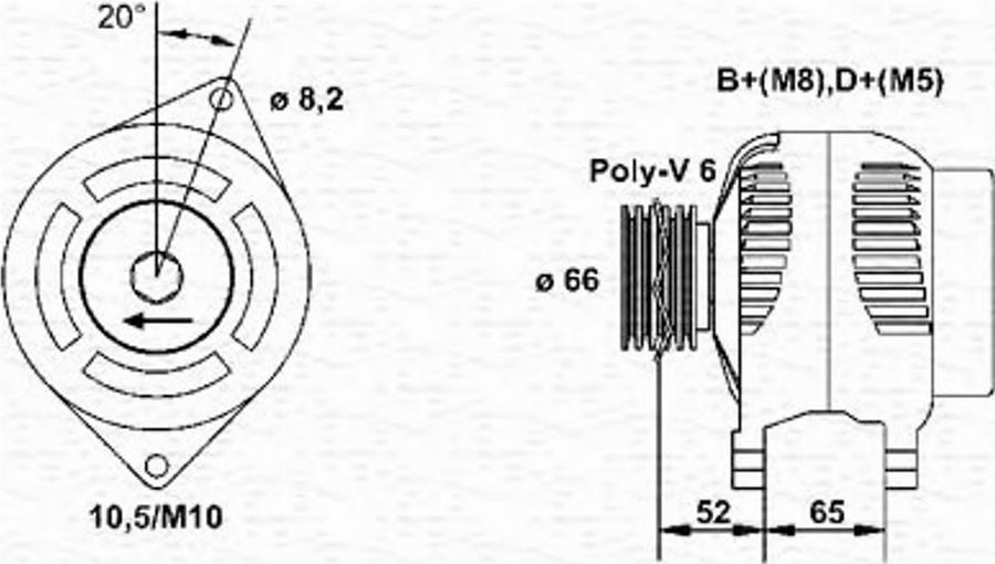 Magneti Marelli 943 35 657 401 0 - Alternatore autozon.pro