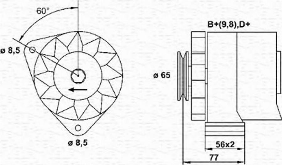 Magneti Marelli 943356646010 - Alternatore autozon.pro