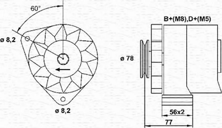 Magneti Marelli 943356656010 - Alternatore autozon.pro