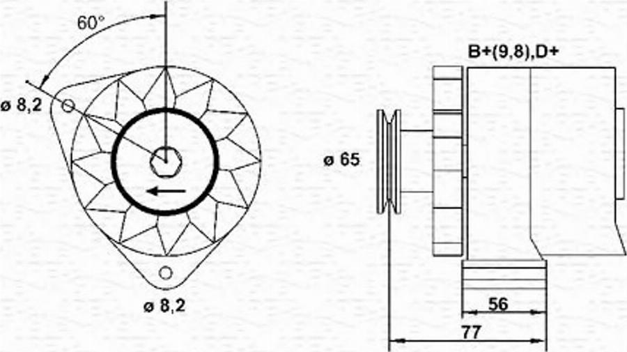 Magneti Marelli 943356668010 - Alternatore autozon.pro