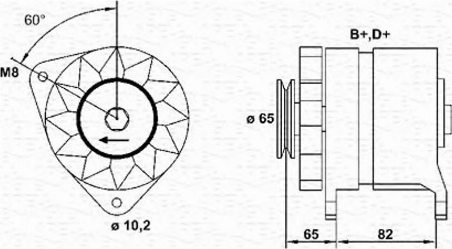 Magneti Marelli 943356608010 - Alternatore autozon.pro