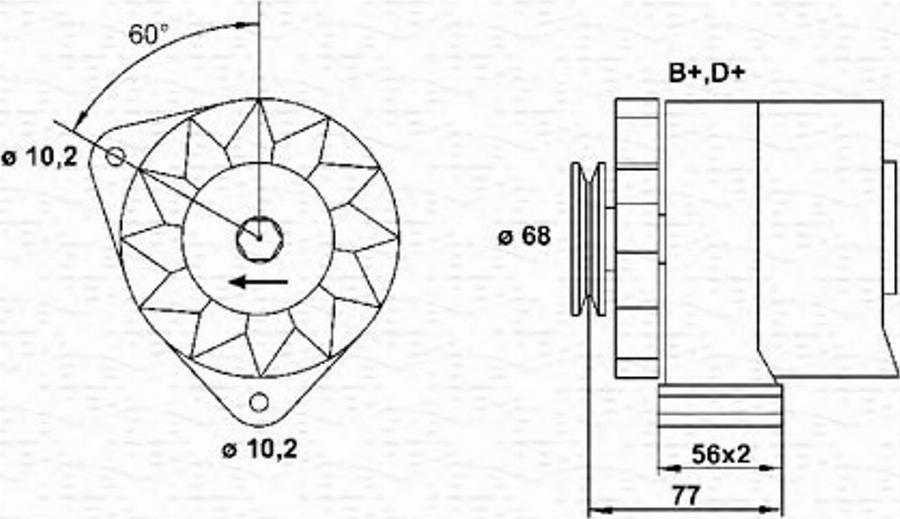 Magneti Marelli 943356619010 - Alternatore autozon.pro