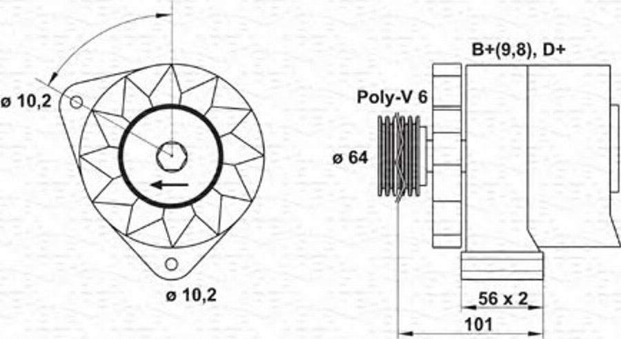 Magneti Marelli 943356615010 - Alternatore autozon.pro