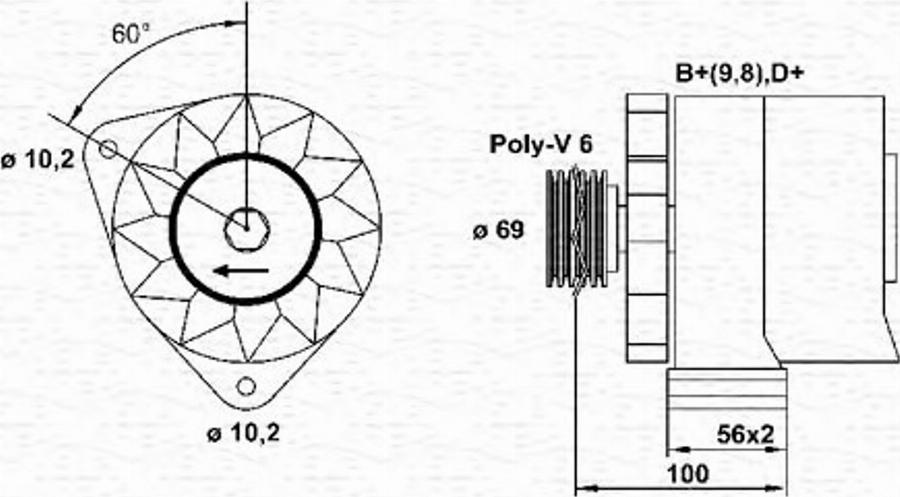 Magneti Marelli 943356617010 - Alternatore autozon.pro