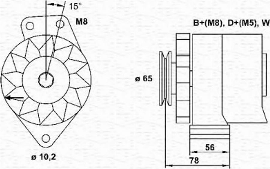 Magneti Marelli 943356681010 - Alternatore autozon.pro