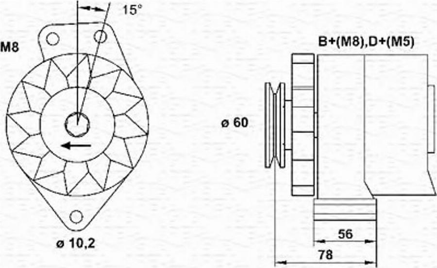 Magneti Marelli 943356674010 - Alternatore autozon.pro