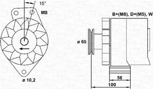 Magneti Marelli 943356675010 - Alternatore autozon.pro