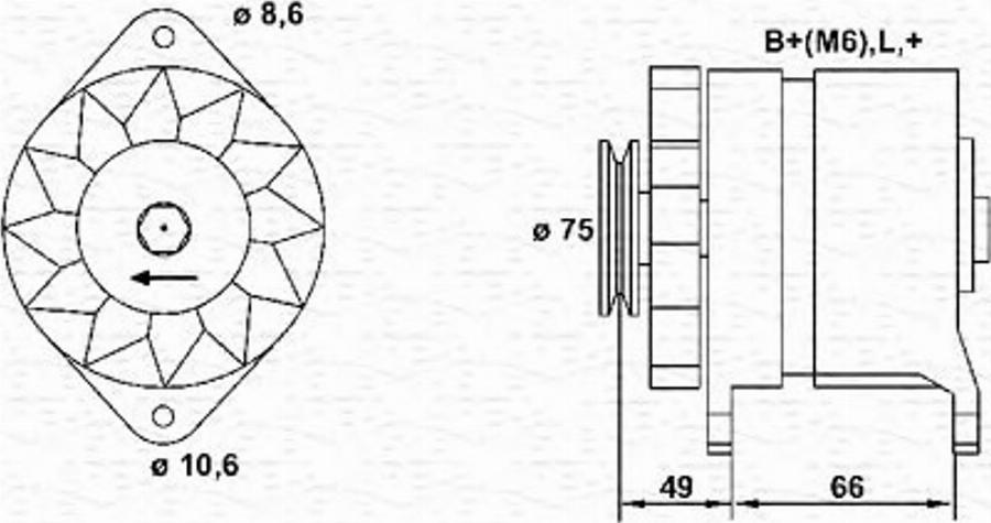 Magneti Marelli 943 35 619 101 0 - Alternatore autozon.pro