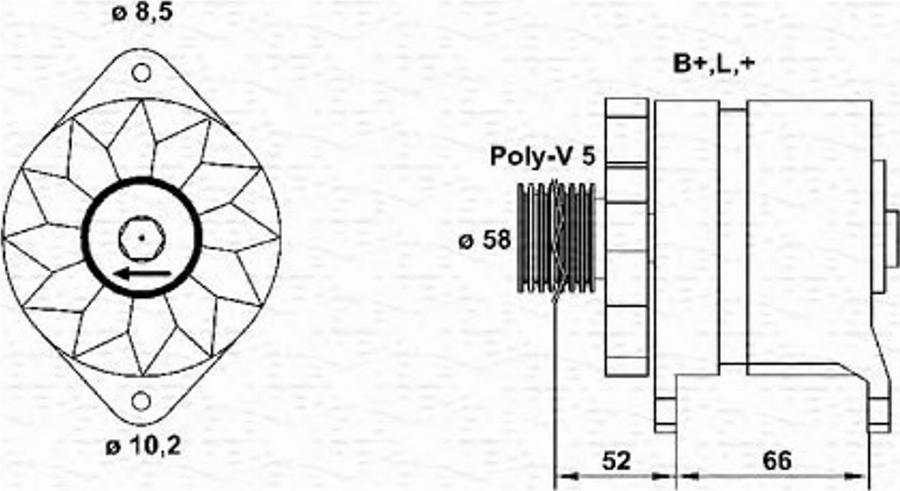 Magneti Marelli 943 35 619 701 0 - Alternatore autozon.pro