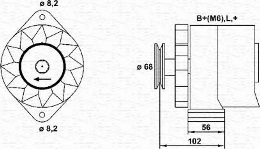 Magneti Marelli 943356157010 - Alternatore autozon.pro