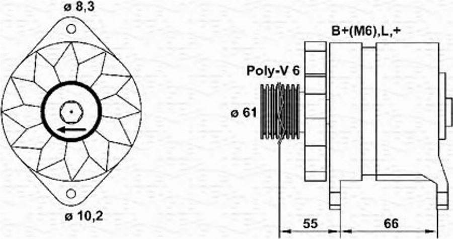 Magneti Marelli 943356109010 - Alternatore autozon.pro