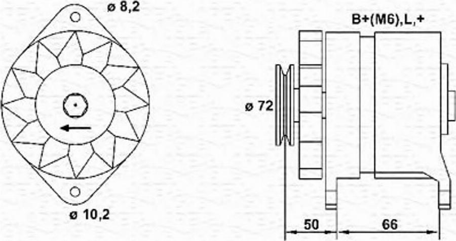 Magneti Marelli 943 35 610 101 0 - Alternatore autozon.pro