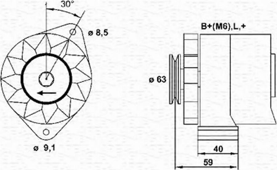 Magneti Marelli 943356122010 - Alternatore autozon.pro