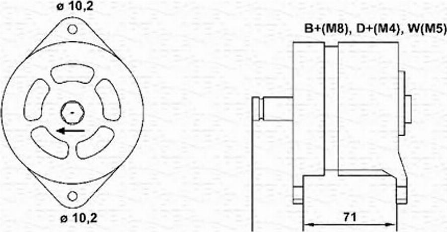 Magneti Marelli 943356849010 - Alternatore autozon.pro