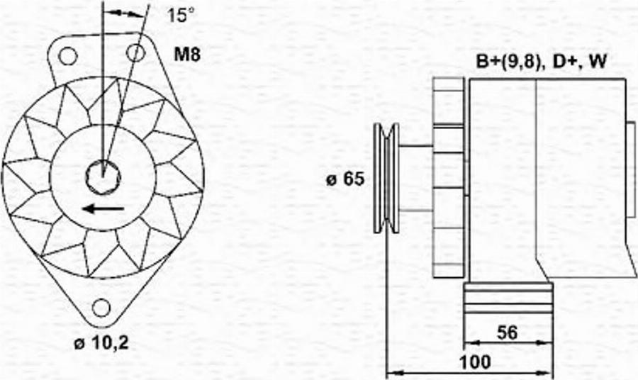 Magneti Marelli 943356814010 - Alternatore autozon.pro