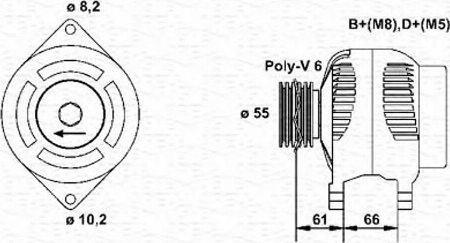 Magneti Marelli 943356391010 - Alternatore autozon.pro