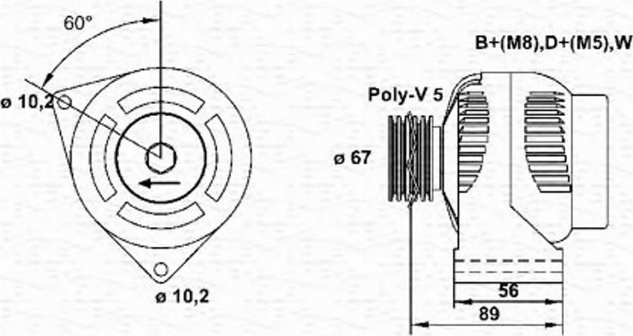 Magneti Marelli 943356310010 - Alternatore autozon.pro