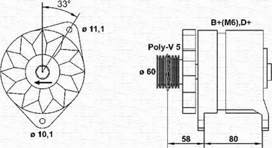 Magneti Marelli 943356334010 - Alternatore autozon.pro