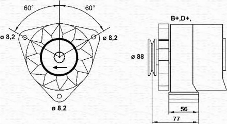 Magneti Marelli 943356734010 - Alternatore autozon.pro