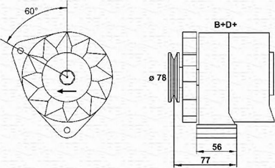 Magneti Marelli 943356725010 - Alternatore autozon.pro