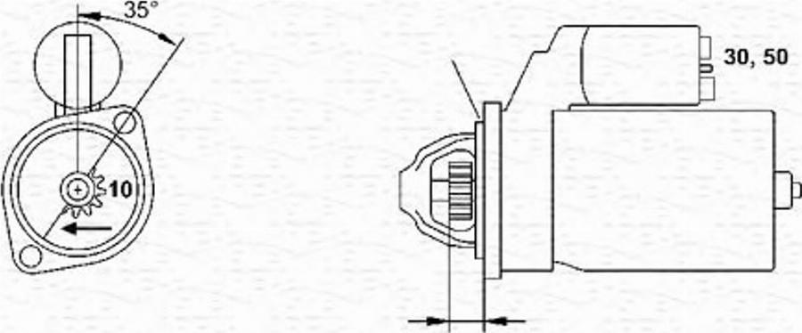 Magneti Marelli 943241099010 - Motorino d'avviamento autozon.pro