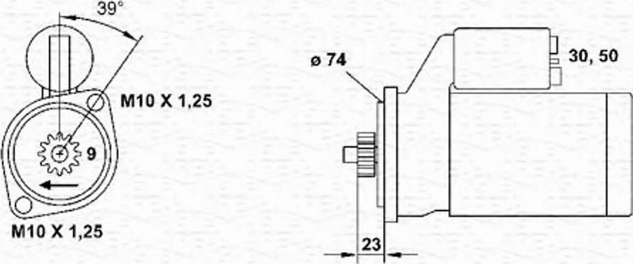 Magneti Marelli 943241092010 - Motorino d'avviamento autozon.pro