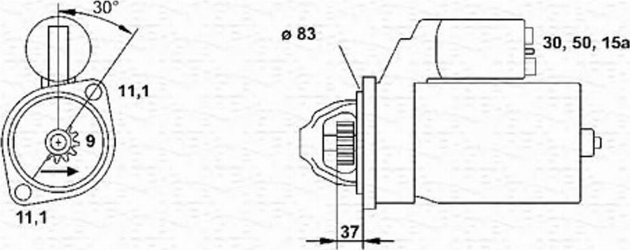 Magneti Marelli 943241040010 - Motorino d'avviamento autozon.pro