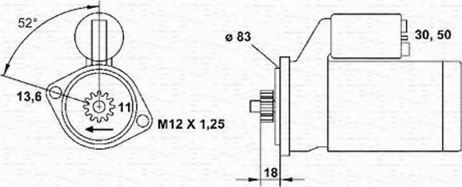 Magneti Marelli 943241055010 - Motorino d'avviamento autozon.pro