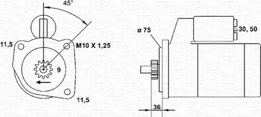 Magneti Marelli 943241001010 - Motorino d'avviamento autozon.pro