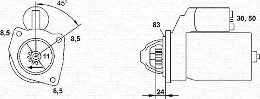 Magneti Marelli 943241008010 - Motorino d'avviamento autozon.pro