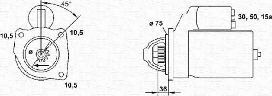 Magneti Marelli 943241083010 - Motorino d'avviamento autozon.pro