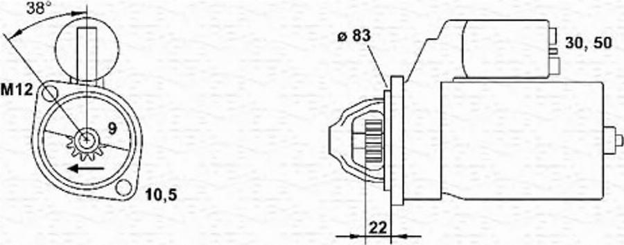 Magneti Marelli 943241035010 - Motorino d'avviamento autozon.pro