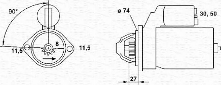 Magneti Marelli 943241100010 - Motorino d'avviamento autozon.pro